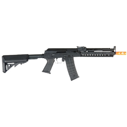 Lancer Tactical Airsoft AK Full Metal RIS Tactical AEG Rifle - BLACK