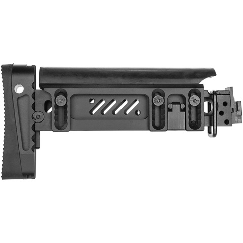 ASP Airsoft Tactical AK AEG Folding Rifle Stock - BLACK