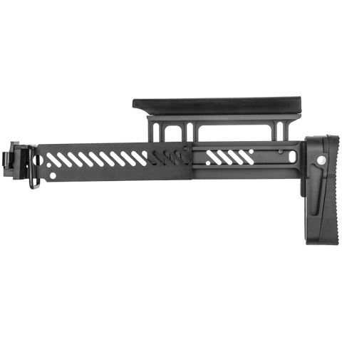 ASP Airsoft Tactical AK AEG Folding Rifle Stock - BLACK