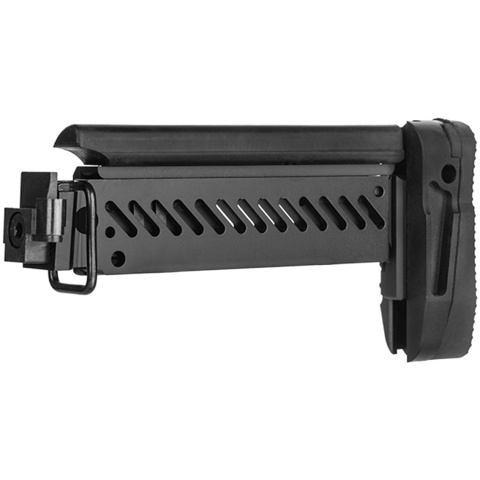 ASP Airsoft Tactical AK AEG Folding Rifle Stock - BLACK