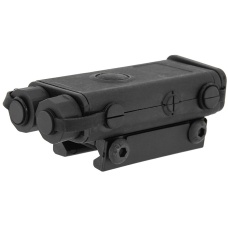 Lancer Tactical Airsoft PEQ-10 Flashlight and Red Laser Combo P10 Box - BLACK