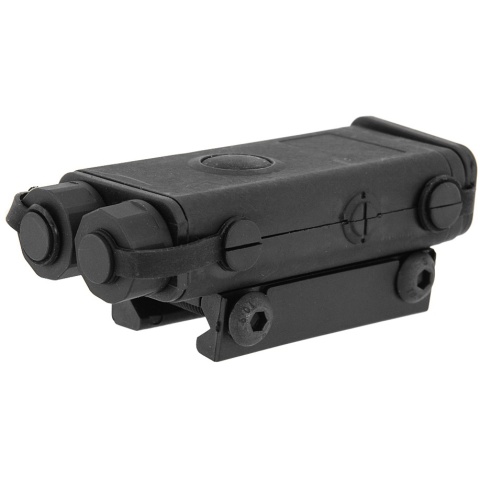 Lancer Tactical Airsoft PEQ-10 Flashlight and Red Laser Combo P10 Box - BLACK