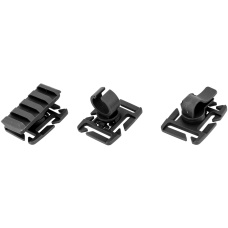 UK Arms MOLLE System Accessory Component Clips Kit - BLACK