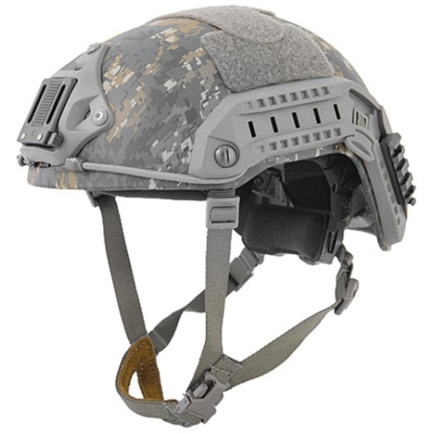 Lancer Tactical Airsoft Adjustable Maritime Helmet (MEDIUM) - WOODLAND CAMO