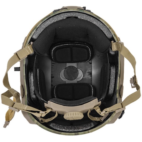 Lancer Tactical Airsoft Adjustable Maritime Helmet (MEDIUM) - FOREST GREEN