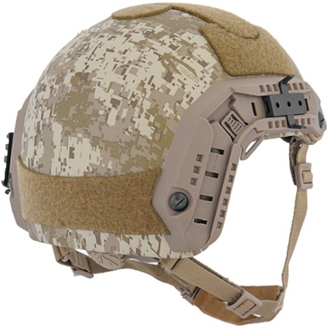 Lancer Tactical Airsoft Adjustable Maritime Helmet (LARGE) - DESERT DIGITAL