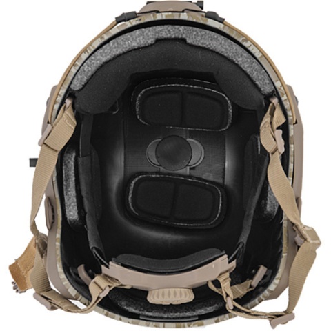 Lancer Tactical Airsoft Adjustable Maritime Helmet (LARGE) - DESERT DIGITAL