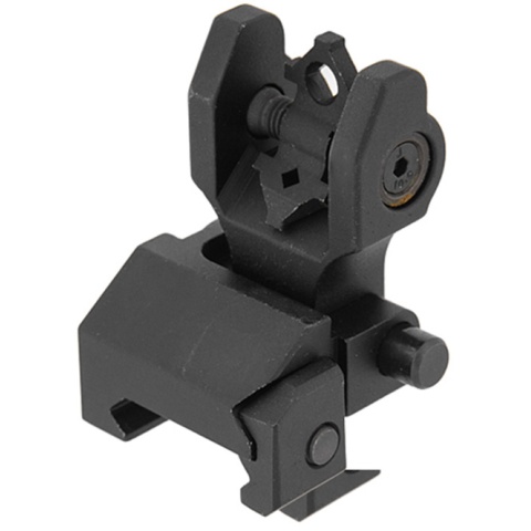 UK Arms Airsoft Battlesight Folding Rear Sight - BLACK