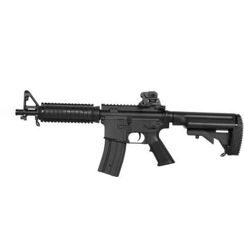 JG M4 Full Metal CQB-R M4 Series Airsoft AEG - BLACK