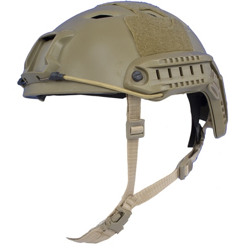 Firepower Airsoft Base Jump Style Helmet w/ Accessory RIS - TAN - DISCONTINUED