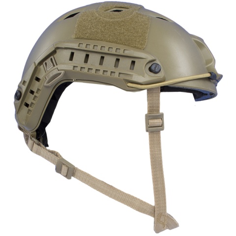 Firepower Airsoft Base Jump Style Helmet w/ Accessory RIS - TAN - DISCONTINUED