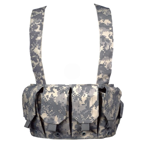 AMA 600D Rugged 6x Magazine Pouch Tactical Chest Rig - ACU