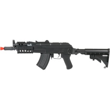 Lancer Tactical Tactical AK74U AEG w/ Full RIS Handguard - BLACK