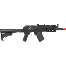 Lancer Tactical Tactical AK74U AEG w/ Full RIS Handguard - BLACK