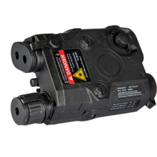 Lancer Tactical PEQ-15 Battery Case and Red Laser Designator - BLACK