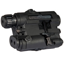 Lancer Tactical PEQ-15 LA-5 Battery Case w/ Green Laser Designator - BLACK