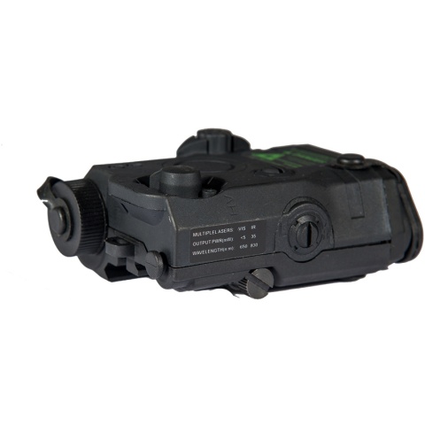 Lancer Tactical PEQ-15 LA-5 Battery Case w/ Green Laser Designator - BLACK