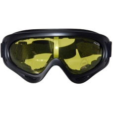 UK Arms Airsoft Tactical High Contrast Yellow Lens Goggles - BLACK