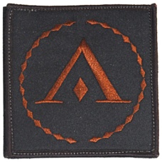 UK Arms Airsoft Hook and Loop Base SEALS LAMBDA Patch - BLACK