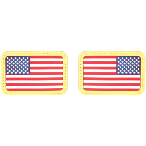 AMA Airsoft U.S. Flag Forward/Reverse Rubber Patch Set