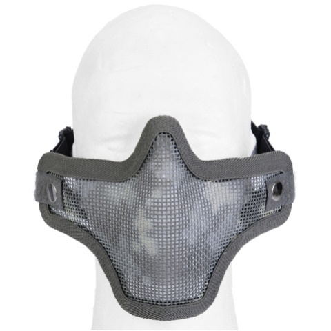 UK Arms Airsoft Tactical Metal Mesh Half Mask - ACU PRINT