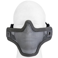 UK Arms Airsoft Tactical Metal Mesh Half Mask - GRAY
