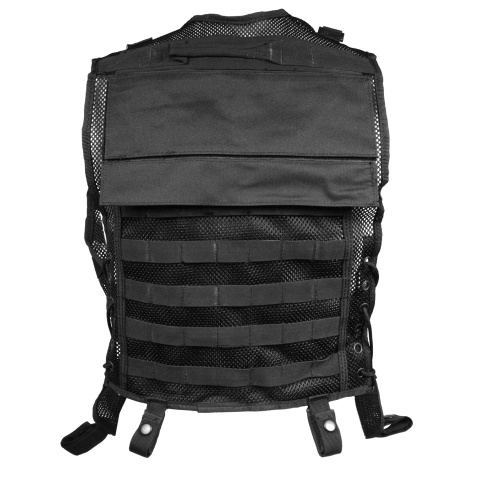 AMA 600D Construction MOLLE Vest - BLACK