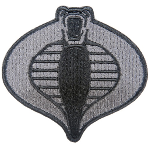 UK Arms Airsoft Hook and Loop Base Cobra Patch - GRAY
