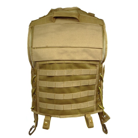 AMA 600D MOLLE Mesh Airsoft Vest - COYOTE TAN