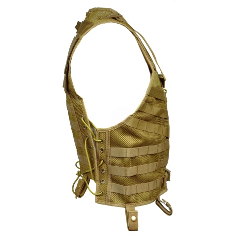 AMA 600D MOLLE Mesh Airsoft Vest - COYOTE TAN