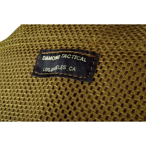 AMA 600D MOLLE Mesh Airsoft Vest - COYOTE TAN