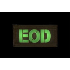 UK Arms Airsoft Hook and Loop Base EOD (2) Patch Set - TAN/BLACK