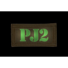 UK Arms Airsoft Hook and Loop Base PJ2 (2) Patch Set - TAN/BLACK