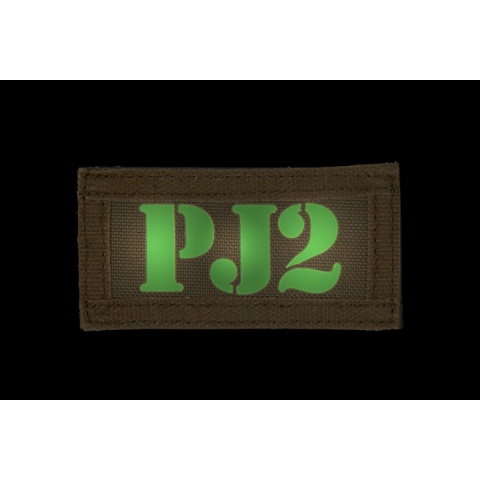 UK Arms Airsoft Hook and Loop Base PJ2 (2) Patch Set - TAN/BLACK