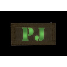 UK Arms Airsoft Hook and Loop Base PJ (2) Patch Set - TAN/BLACK