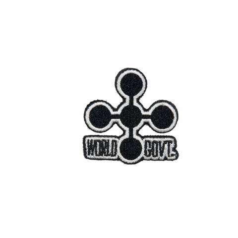 UK Arms Airsoft Hook and Loop Base World Government Patch - BLACK/WHITE