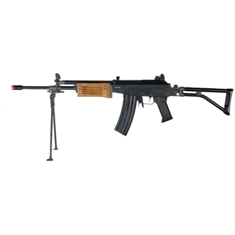 ICS Airsoft Galil ICAR ARM w/ Folding Stock Quick Deploy Bipod - BLACK