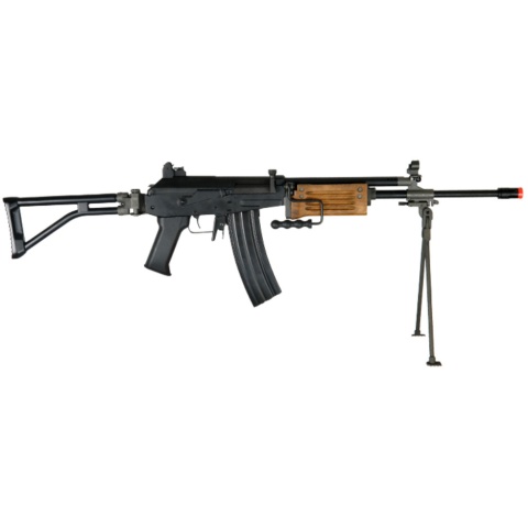 ICS Airsoft Galil ICAR ARM w/ Folding Stock Quick Deploy Bipod - BLACK