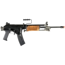 ICS Airsoft Galil ICAR ARM w/ Folding Stock Quick Deploy Bipod - BLACK