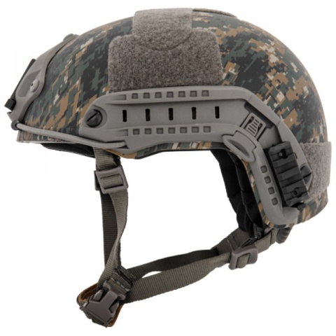 Lancer Tactical Ballistic MH Type Tactical Helmet - DIGITAL WOODLAND