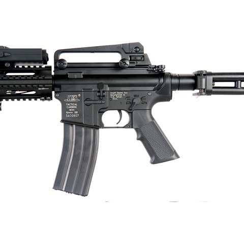 ICS Airsoft M4 AEG w/ RAS Tactical Folding Stock - BLACK
