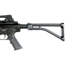 ICS Airsoft M4 AEG w/ RAS Tactical Folding Stock - BLACK