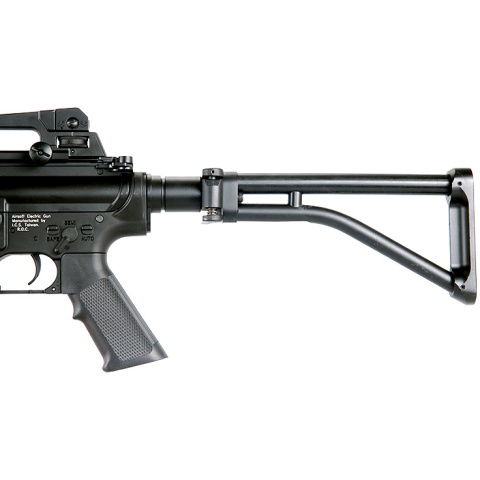 ICS Airsoft M4 AEG w/ RAS Tactical Folding Stock - BLACK