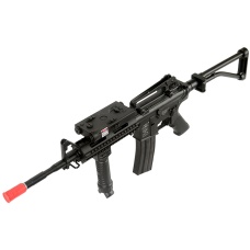 ICS Airsoft M4 AEG w/ RAS Tactical Folding Stock - BLACK