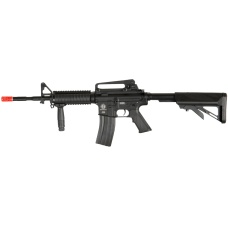 ICS Airsoft M4 AEG w/ RIS Crane Stock SOPMOD Version - BLACK