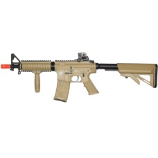 ICS M4 RIS Commando Sportline Airsoft AEG Rifle w/ Crane Stock - TAN