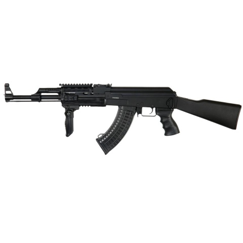 JG AK-47 Tactical RIS Full Metal Gearbox Airsoft AEG Rifle - BLACK