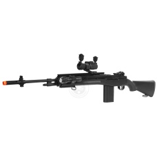 400 FPS AGM Airsoft M14 RIS Spring Sniper Rifle w/ Red Dot