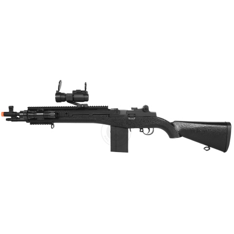 AGM M14 SOCOM RIS Airsoft Sniper Rifle w/ Flashlight and Scope
