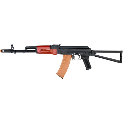 DBOYS Airsoft AKS-74 AEG Full Metal w/ Folding Stock - BLACK/ WOOD- DISCONTINUED